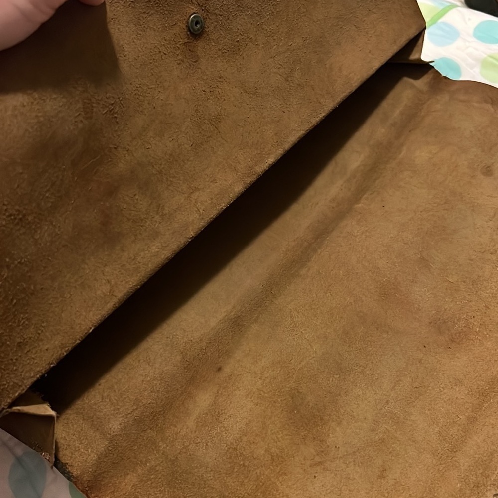 Vintage leather clutch wrap - Picture 8 of 8